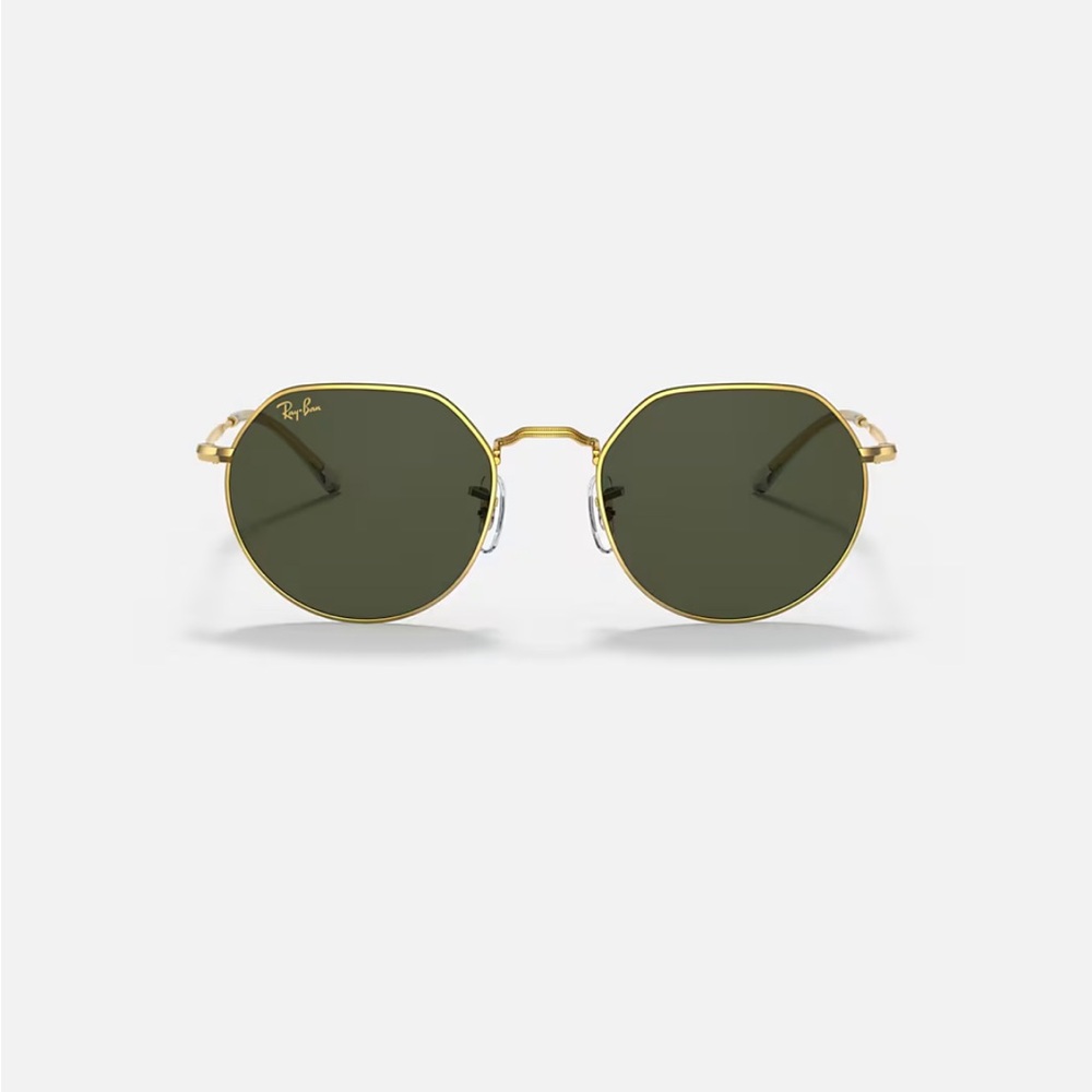 Ray-Ban Jack Gold Frame with Green Lenses